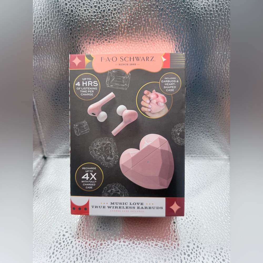 NIB FAO Schwarz Music Love True Bluetooth Wireless Earbuds